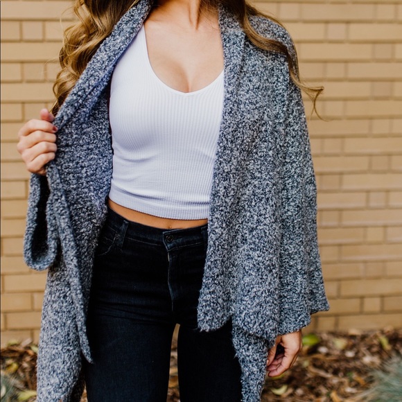 Free People BFF Cardigan Navy Combo NWT XS - Picture 4 of 10